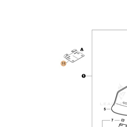 ECHO part C551000170 — IPL diagram snippet (6x zoom, amber highlight)