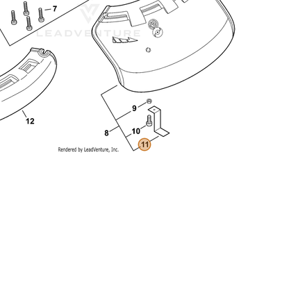 ECHO part C554000030 — IPL diagram snippet (6x zoom, amber highlight)