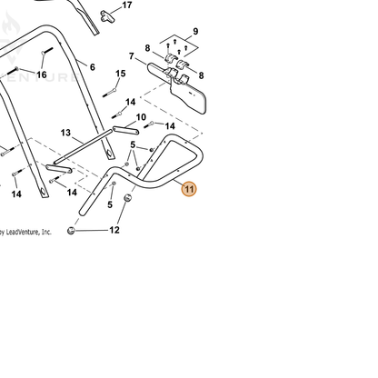 ECHO part C600001820 — IPL diagram snippet (6x zoom, amber highlight)