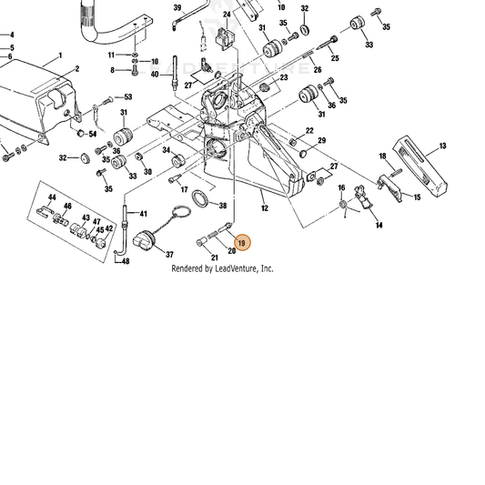 Echo part C617000450 — IPL diagram snippet (6x zoom, amber highlight)