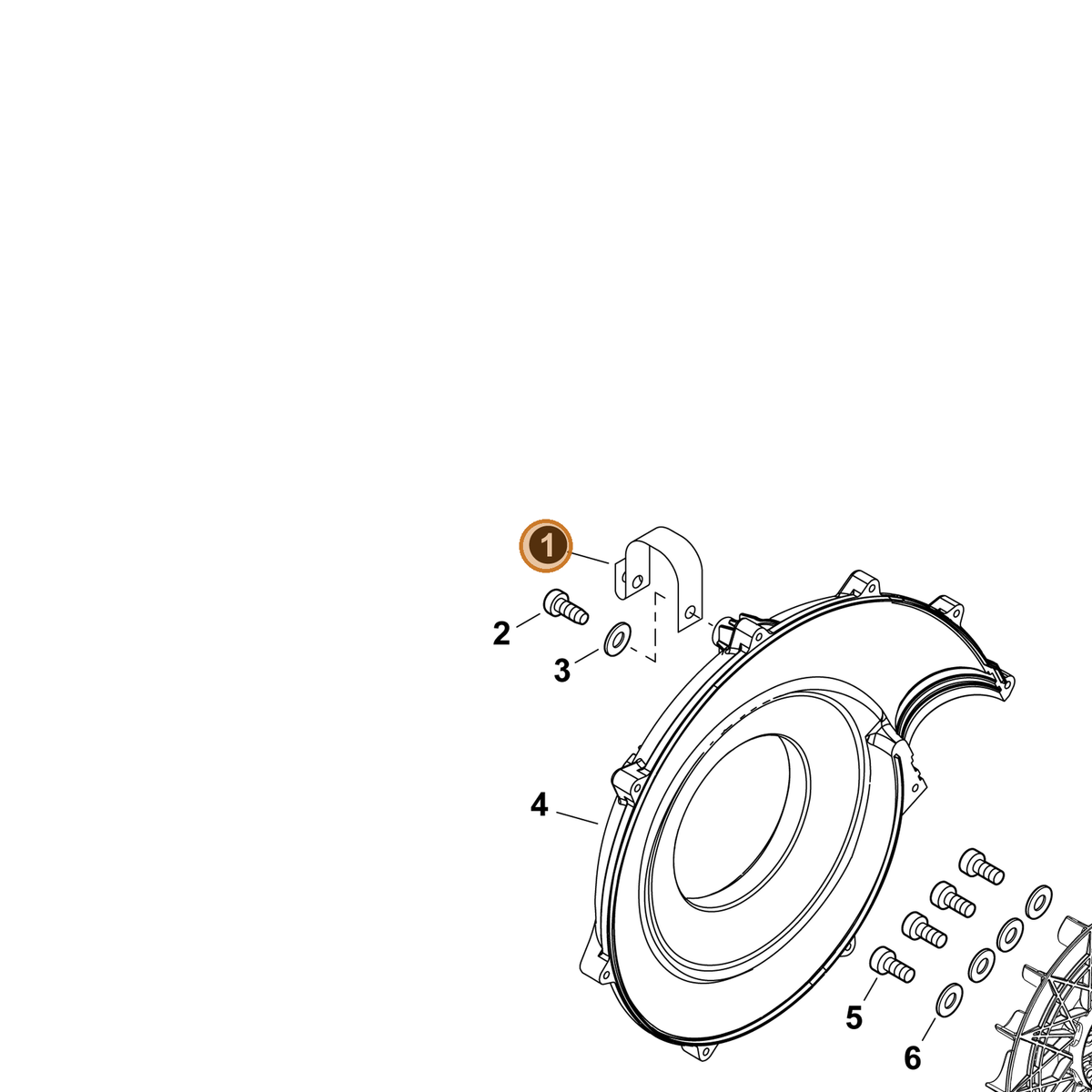 ECHO part C617000730 — IPL diagram snippet (6x zoom, amber highlight)