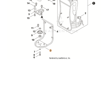 ECHO part C620000110 — IPL diagram snippet (6x zoom, amber highlight)