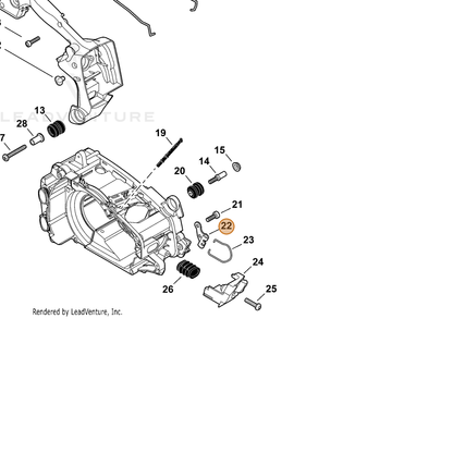 ECHO part C626000070 — IPL diagram snippet (6x zoom, amber highlight)
