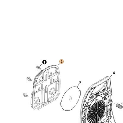 ECHO part C630000280 — IPL diagram snippet (6x zoom, amber highlight)