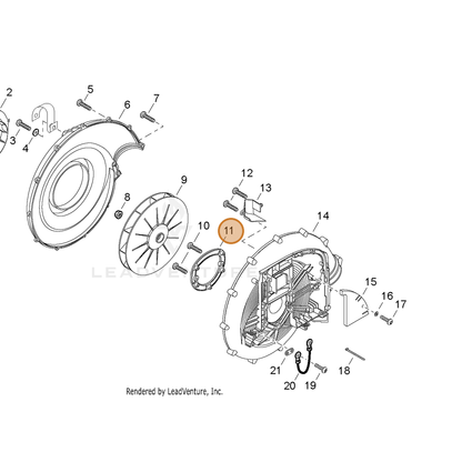 ECHO part C632000100 — IPL diagram snippet (6x zoom, amber highlight)