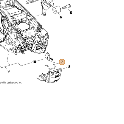 ECHO part C649000440 — IPL diagram snippet (6x zoom, amber highlight)