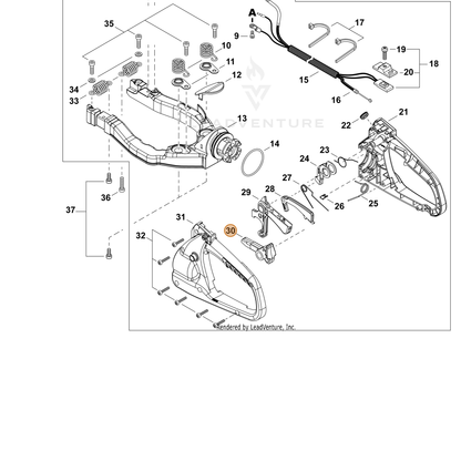 ECHO part C661000230 — IPL diagram snippet (6x zoom, amber highlight)