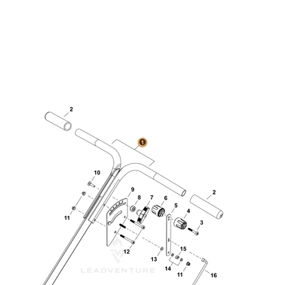 ECHO part C701001360 — IPL diagram snippet (6x zoom, amber highlight)