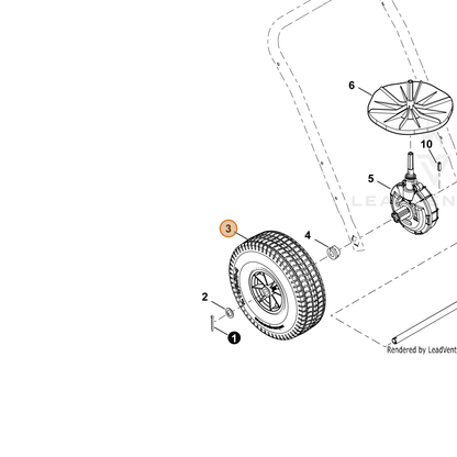ECHO part C730000131 — IPL diagram snippet (6x zoom, amber highlight)