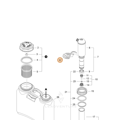 ECHO part CN011343 — IPL diagram snippet (6x zoom, amber highlight)
