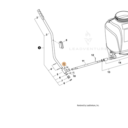 ECHO part CN012591 — IPL diagram snippet (6x zoom, amber highlight)
