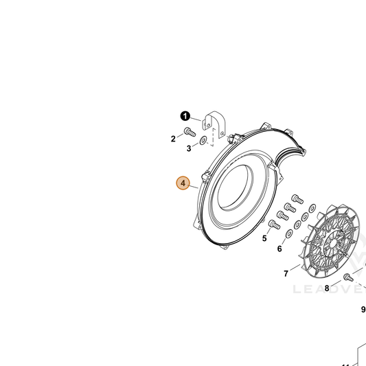 Echo part E103001302 — IPL diagram snippet (6x zoom, amber highlight)