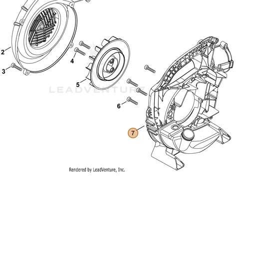 Echo part E103001502 — IPL diagram snippet (6x zoom, amber highlight)
