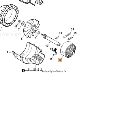 ECHO part E104000200 — IPL diagram snippet (6x zoom, amber highlight)