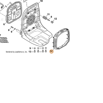 ECHO part E104000250 — IPL diagram snippet (6x zoom, amber highlight)