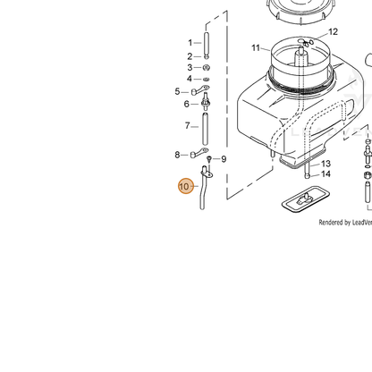 ECHO part E105000001 — IPL diagram snippet (6x zoom, amber highlight)