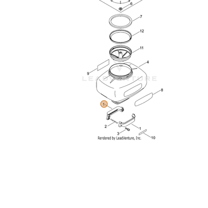 ECHO part E115000060 — IPL diagram snippet (6x zoom, amber highlight)