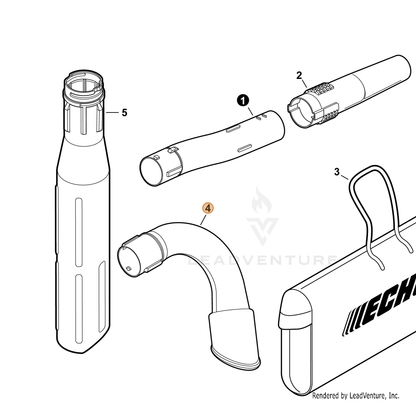 ECHO part E160000171 — IPL diagram snippet (6x zoom, amber highlight)