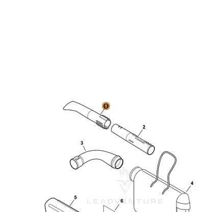 ECHO part E165000191 — IPL diagram snippet (6x zoom, amber highlight)
