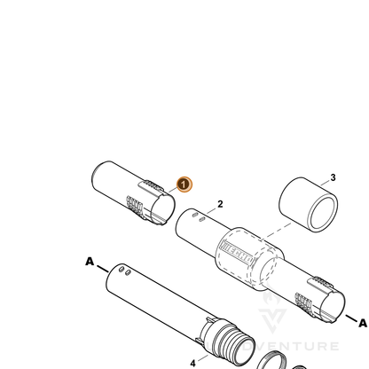 ECHO part E165000620 — IPL diagram snippet (6x zoom, amber highlight)