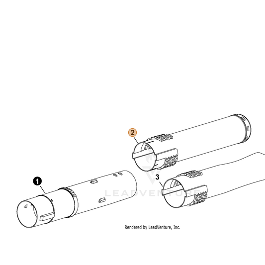 ECHO part E165001040 — IPL diagram snippet (6x zoom, amber highlight)