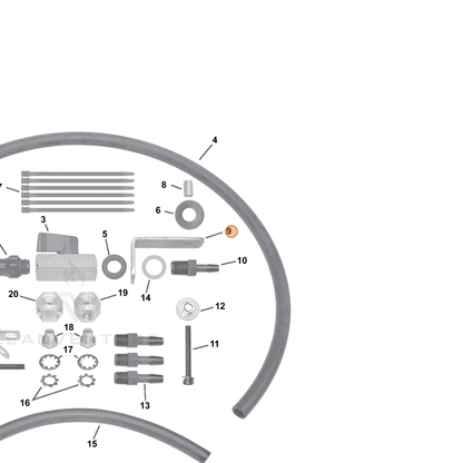 ECHO part E258000060 — IPL diagram snippet (6x zoom, amber highlight)