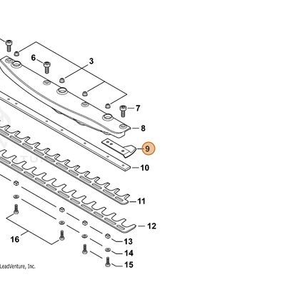 ECHO part E278000231 — IPL diagram snippet (6x zoom, amber highlight)