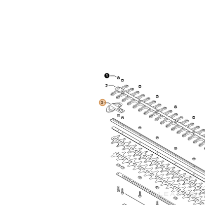 ECHO part E278000310 — IPL diagram snippet (6x zoom, amber highlight)