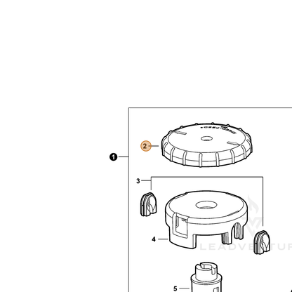 ECHO part E415000111 — IPL diagram snippet (6x zoom, amber highlight)