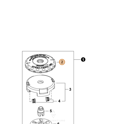 ECHO part E415000260 — IPL diagram snippet (6x zoom, amber highlight)