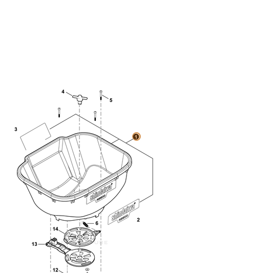 Echo part G400000080 — IPL diagram snippet (6x zoom, amber highlight)