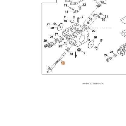 ECHO part P003004200 — IPL diagram snippet (6x zoom, amber highlight)