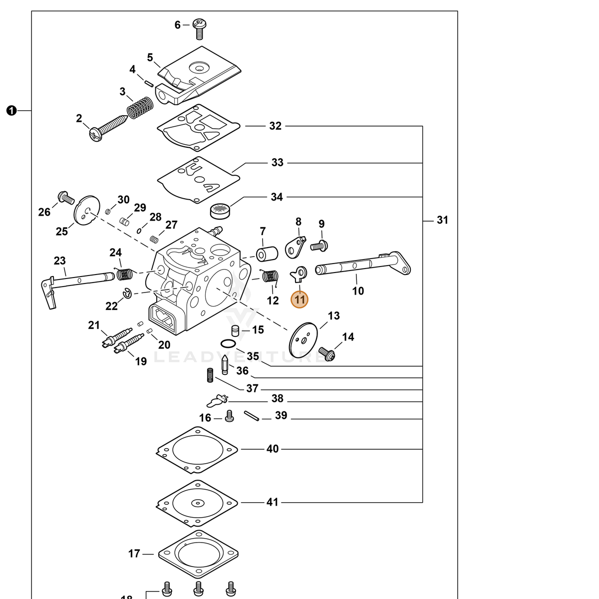 Genuine ECHO - Lever Choke - P005003050 | Oakboro Tractor