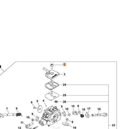 ECHO part P006001440 — IPL diagram snippet (6x zoom, amber highlight)