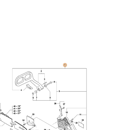 ECHO part P021010652 — IPL diagram snippet (6x zoom, amber highlight)