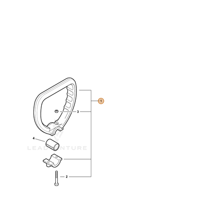 ECHO part P021016270 — IPL diagram snippet (6x zoom, amber highlight)