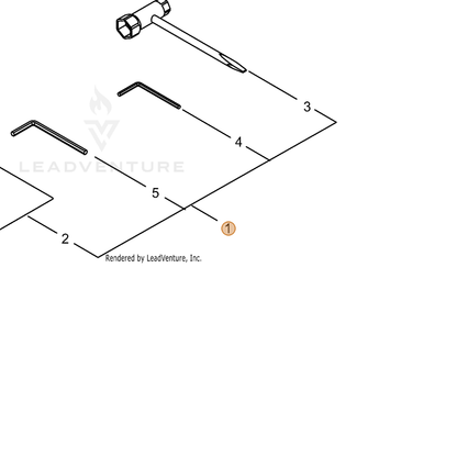 ECHO part P021028210 — IPL diagram snippet (6x zoom, amber highlight)