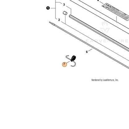 ECHO part P021047620 — IPL diagram snippet (6x zoom, amber highlight)