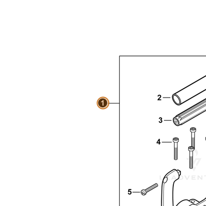 ECHO part P021049270 — IPL diagram snippet (6x zoom, amber highlight)