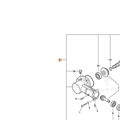 ECHO part P021049420 — IPL diagram snippet (6x zoom, amber highlight)