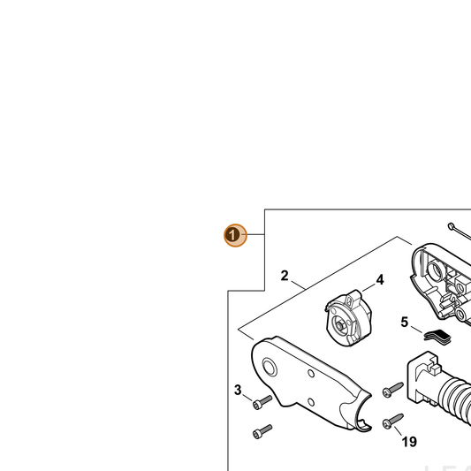 Echo part P021053700 — IPL diagram snippet (6x zoom, amber highlight)