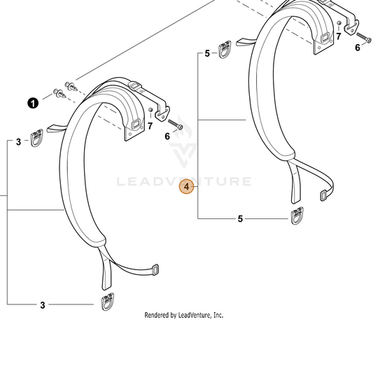 Echo part P021053781 — IPL diagram snippet (6x zoom, amber highlight)