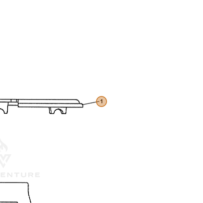 ECHO part P022001130 — IPL diagram snippet (6x zoom, amber highlight)
