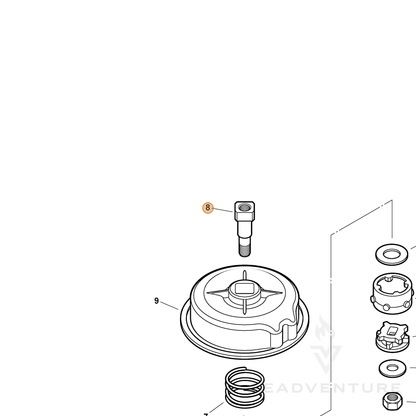 ECHO part P022006730 — IPL diagram snippet (6x zoom, amber highlight)