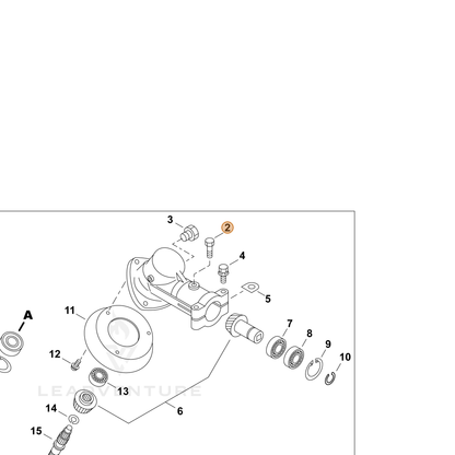 ECHO part P022007060 — IPL diagram snippet (6x zoom, amber highlight)