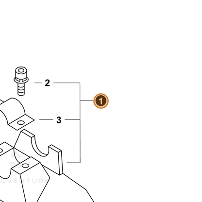 ECHO part P022007160 — IPL diagram snippet (6x zoom, amber highlight)