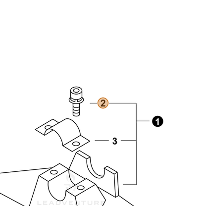ECHO part P022007470 — IPL diagram snippet (6x zoom, amber highlight)