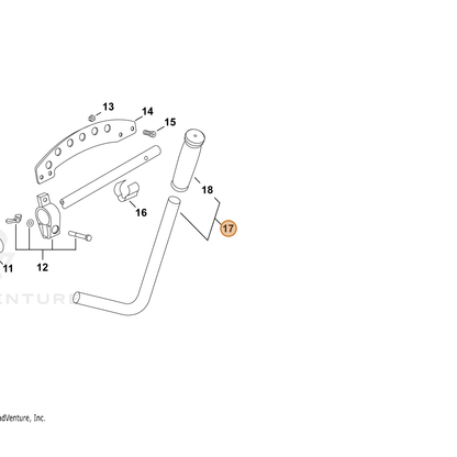 ECHO part P022024730 — IPL diagram snippet (6x zoom, amber highlight)