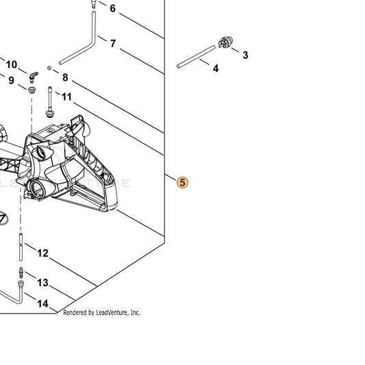 Echo part P100006912 — IPL diagram snippet (6x zoom, amber highlight)