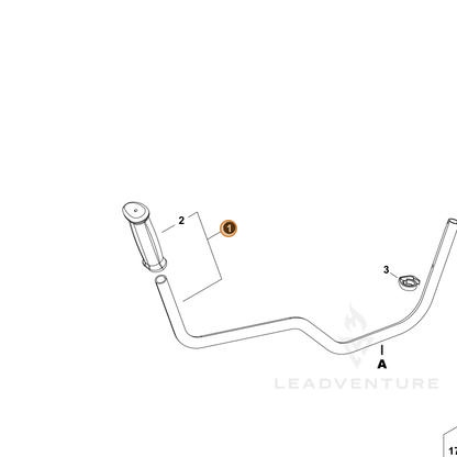 ECHO part P100010560 — IPL diagram snippet (6x zoom, amber highlight)